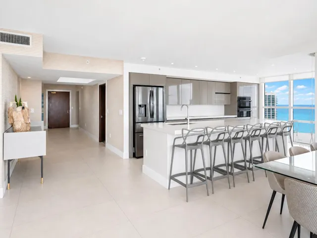 Modern Kitchen with Ocean Views