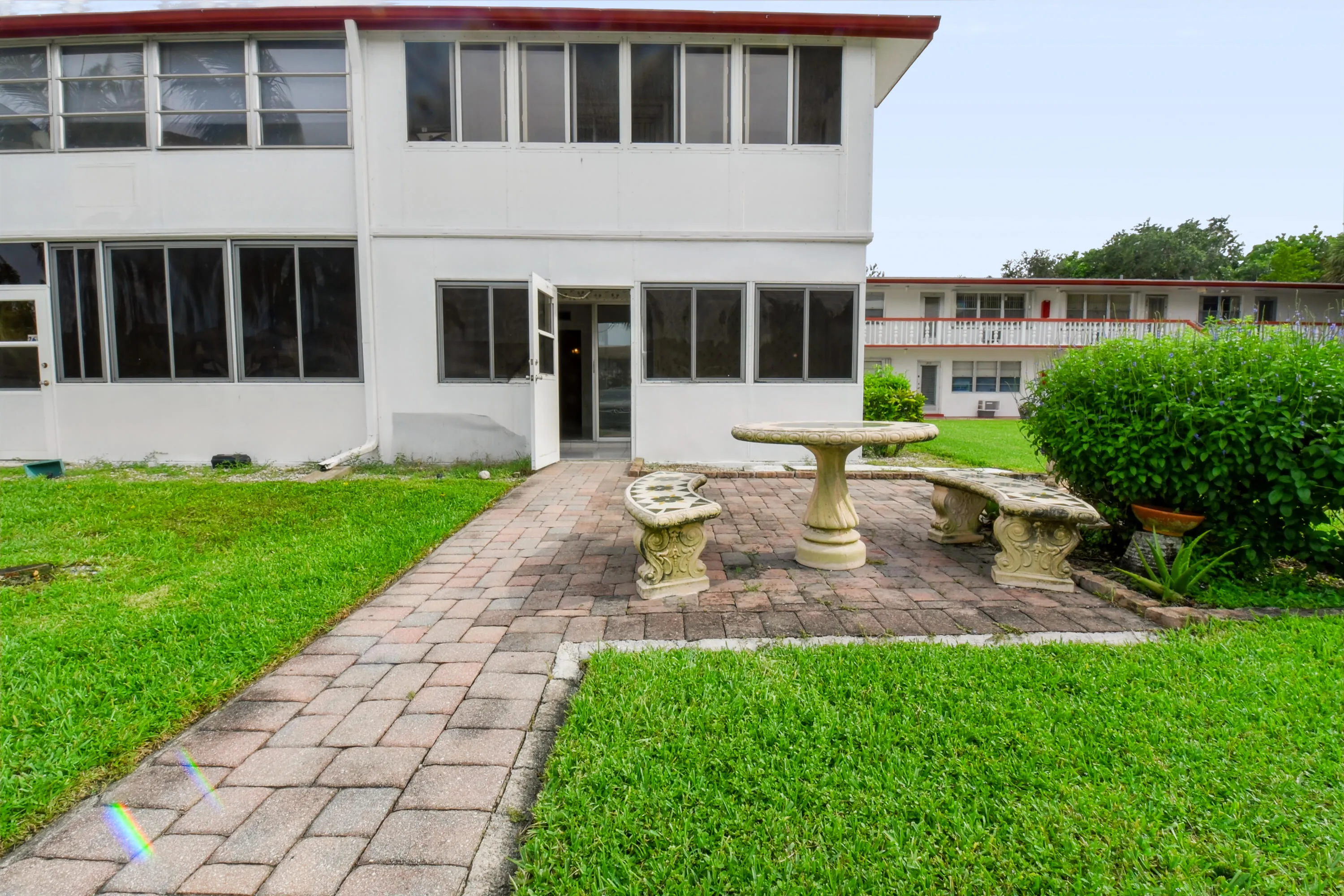 Patio and walkway