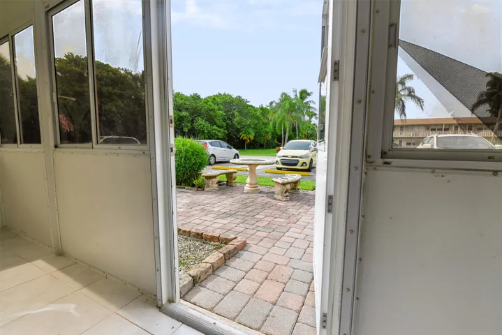 Attached patio and walk way