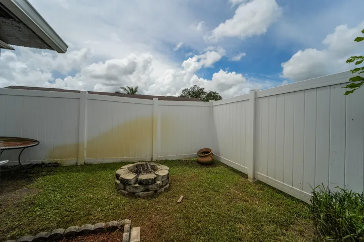Fenced in Backyard