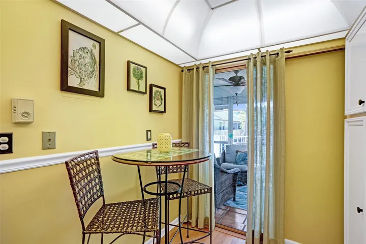 Kitchen with adorable breakfast area to enjoy your coffee.