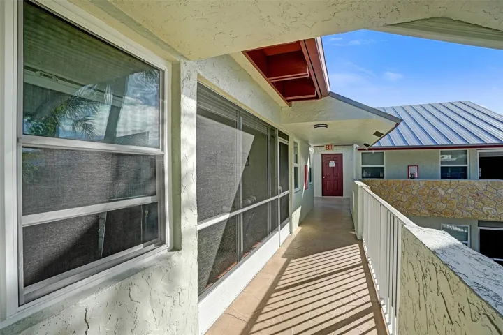 Covered exterior walkway