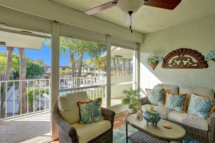 Spacious screened lanai with beautiful pool views.