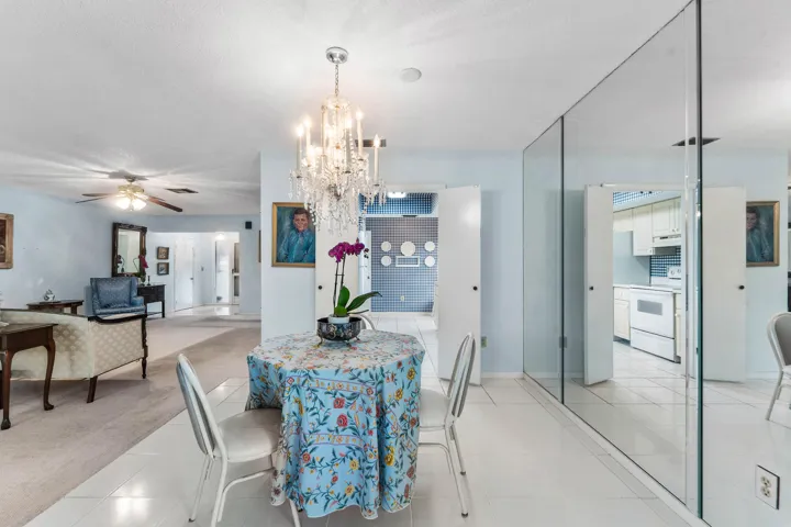dining looking into kitchen