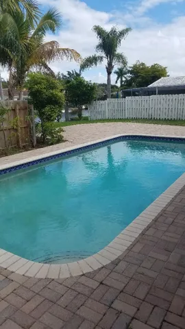 pool-- view of dock & canal in background