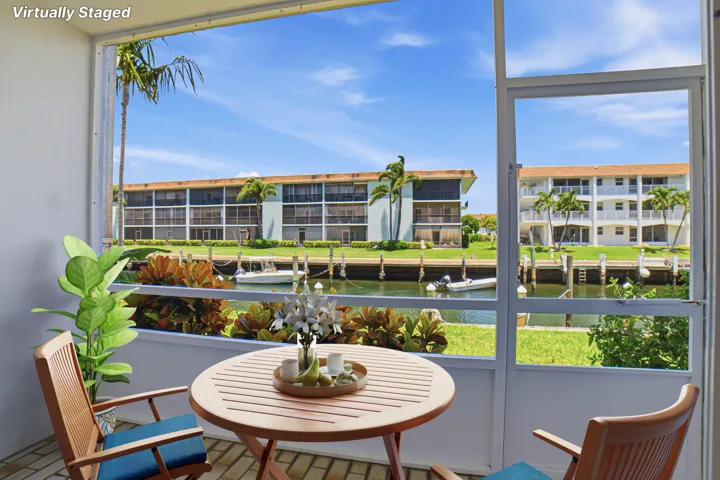 Virtually Staged Screened In Patio