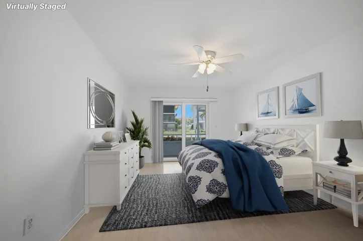 Virtually Staged Master Bedroom