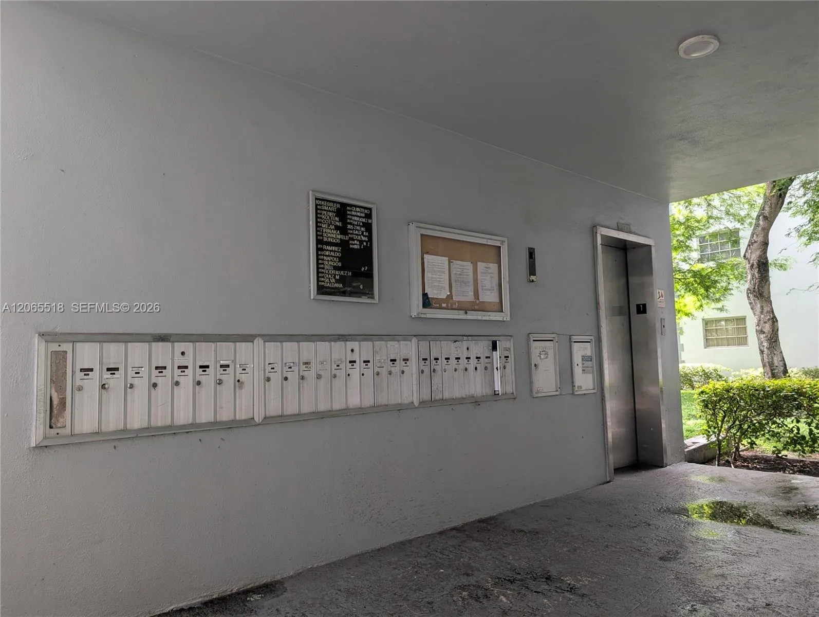 Elevator and Mailbox area