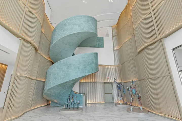 Sculptured Spiral Staircase