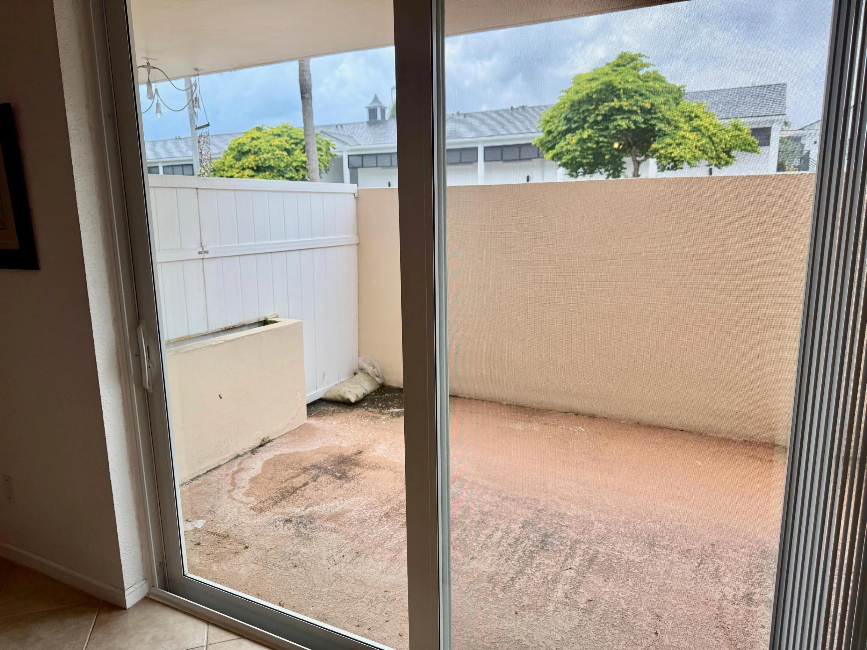 Walled step out patio for great privacy