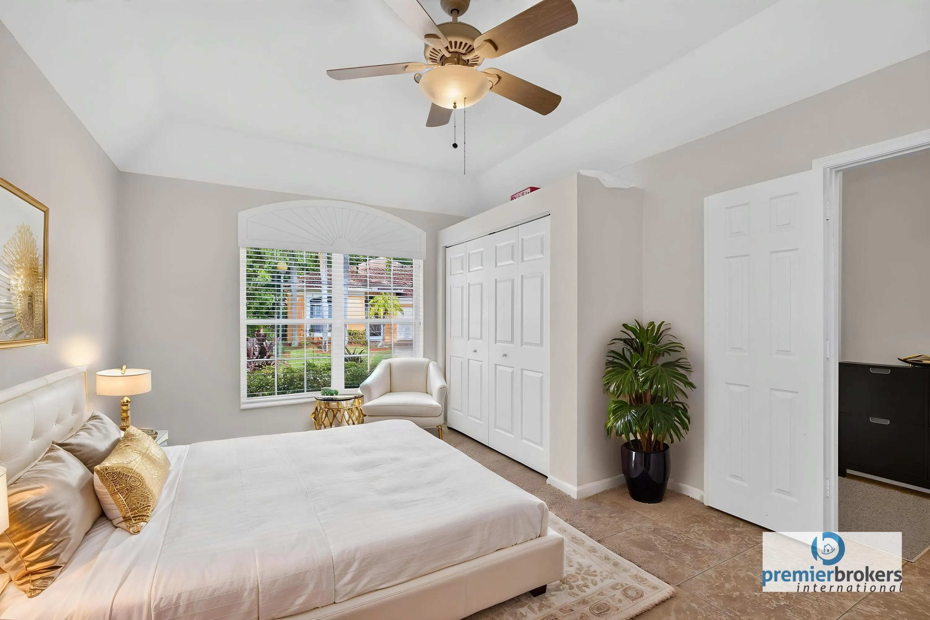 staged as bedroom