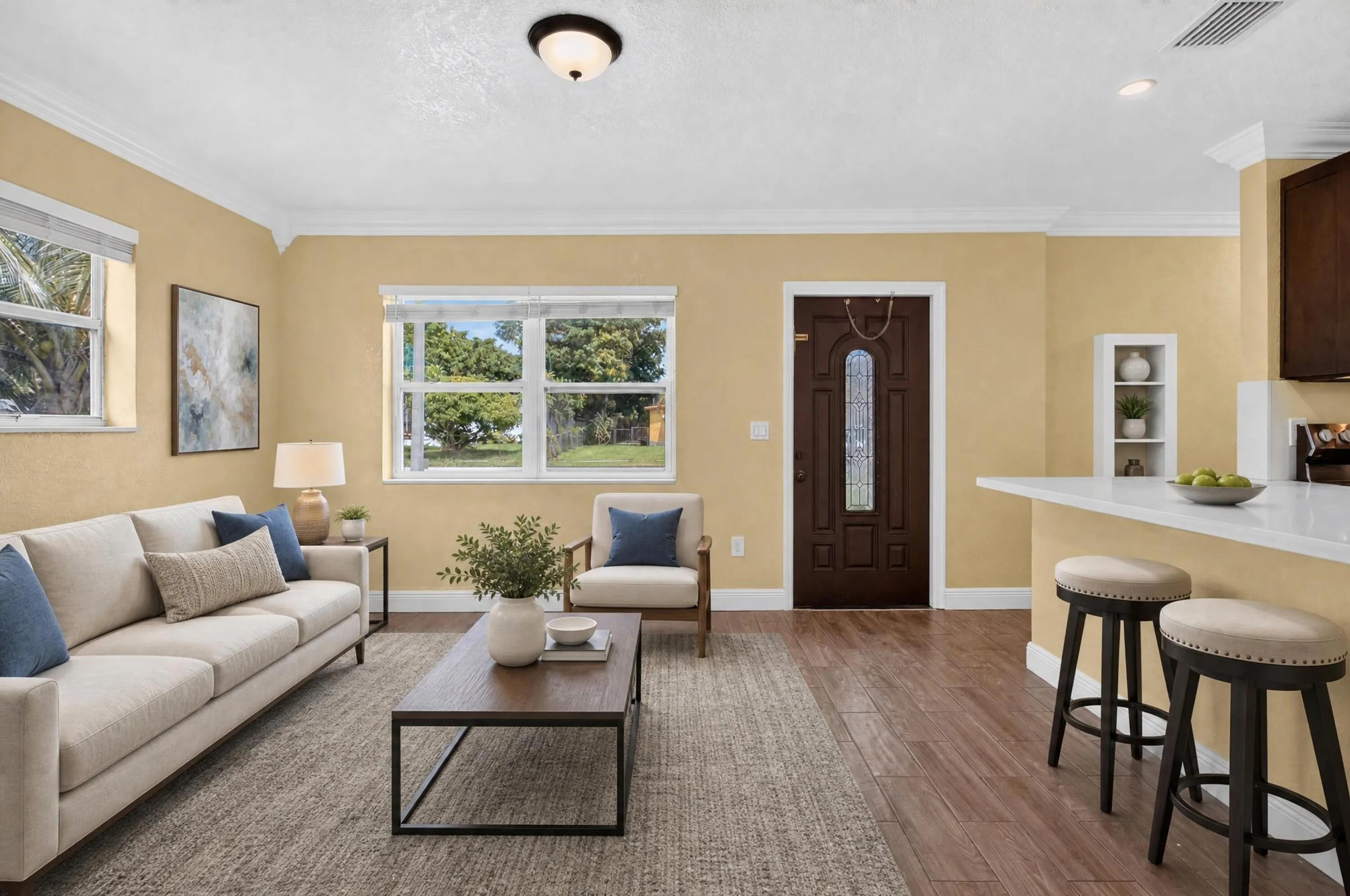Living Room Staged