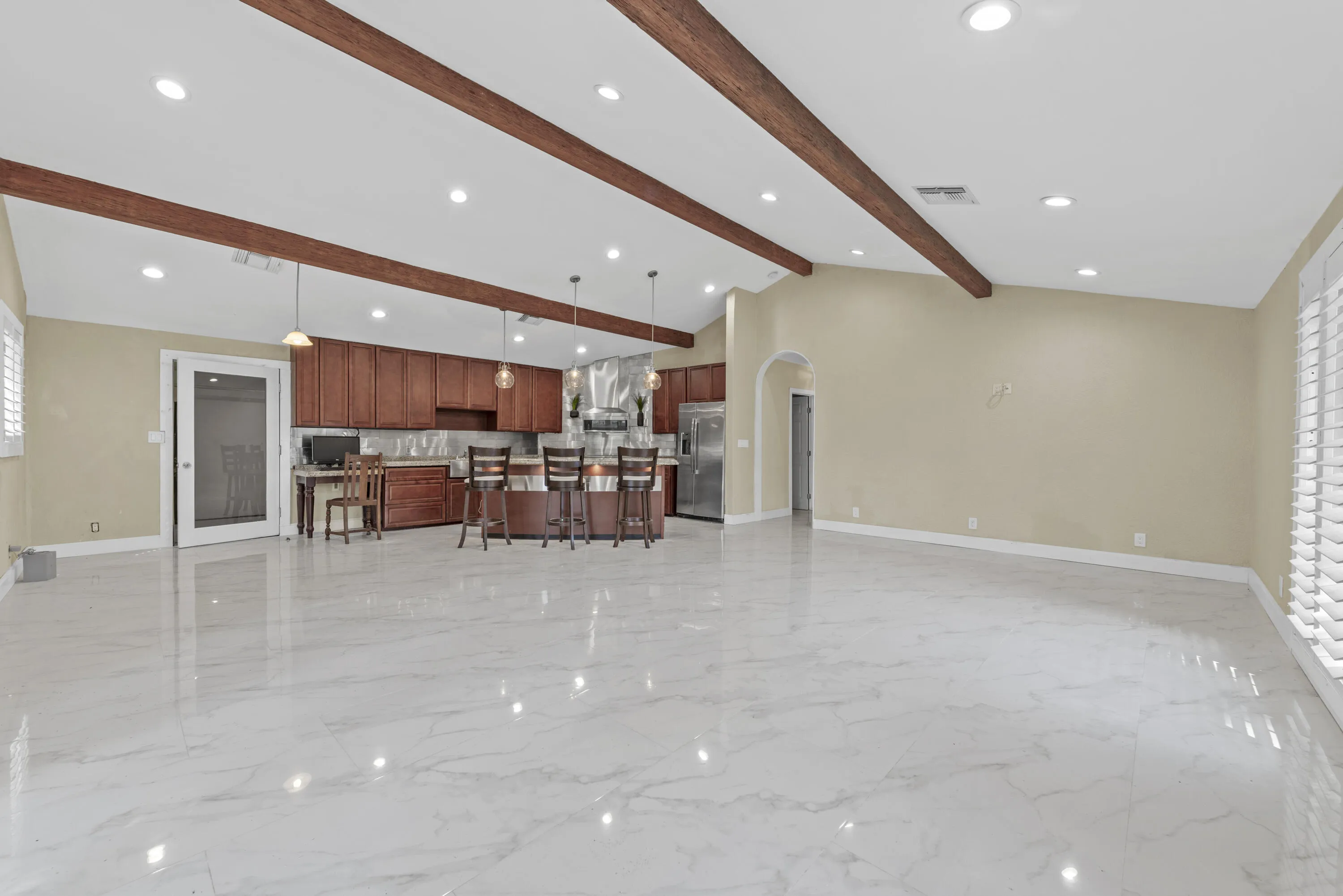 Grand entrance with Cathedral ceiling
