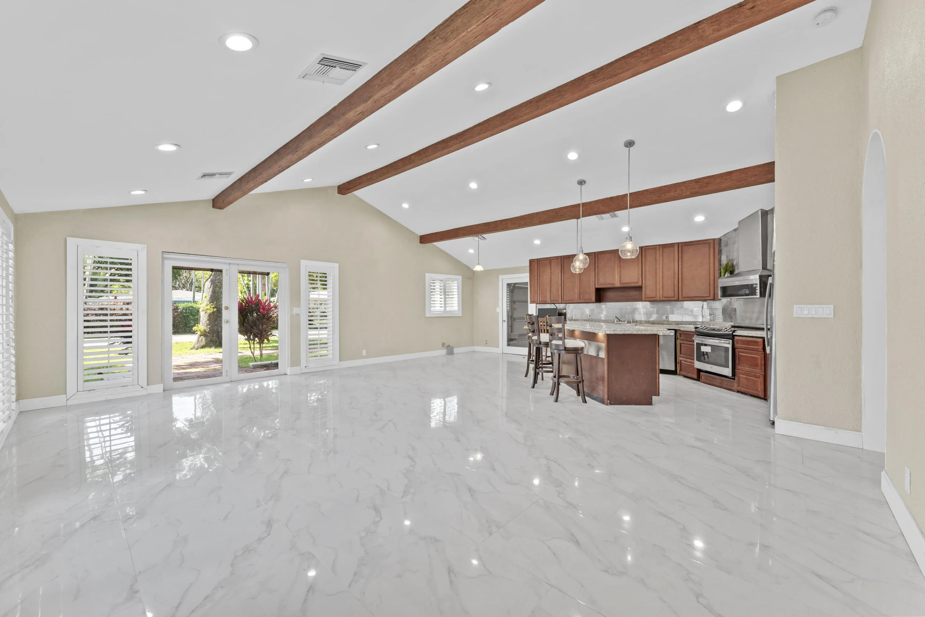 Large open concept great room