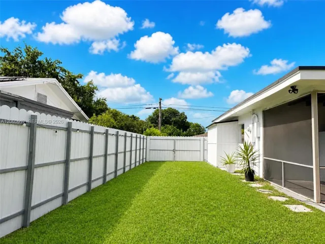 side of the property
