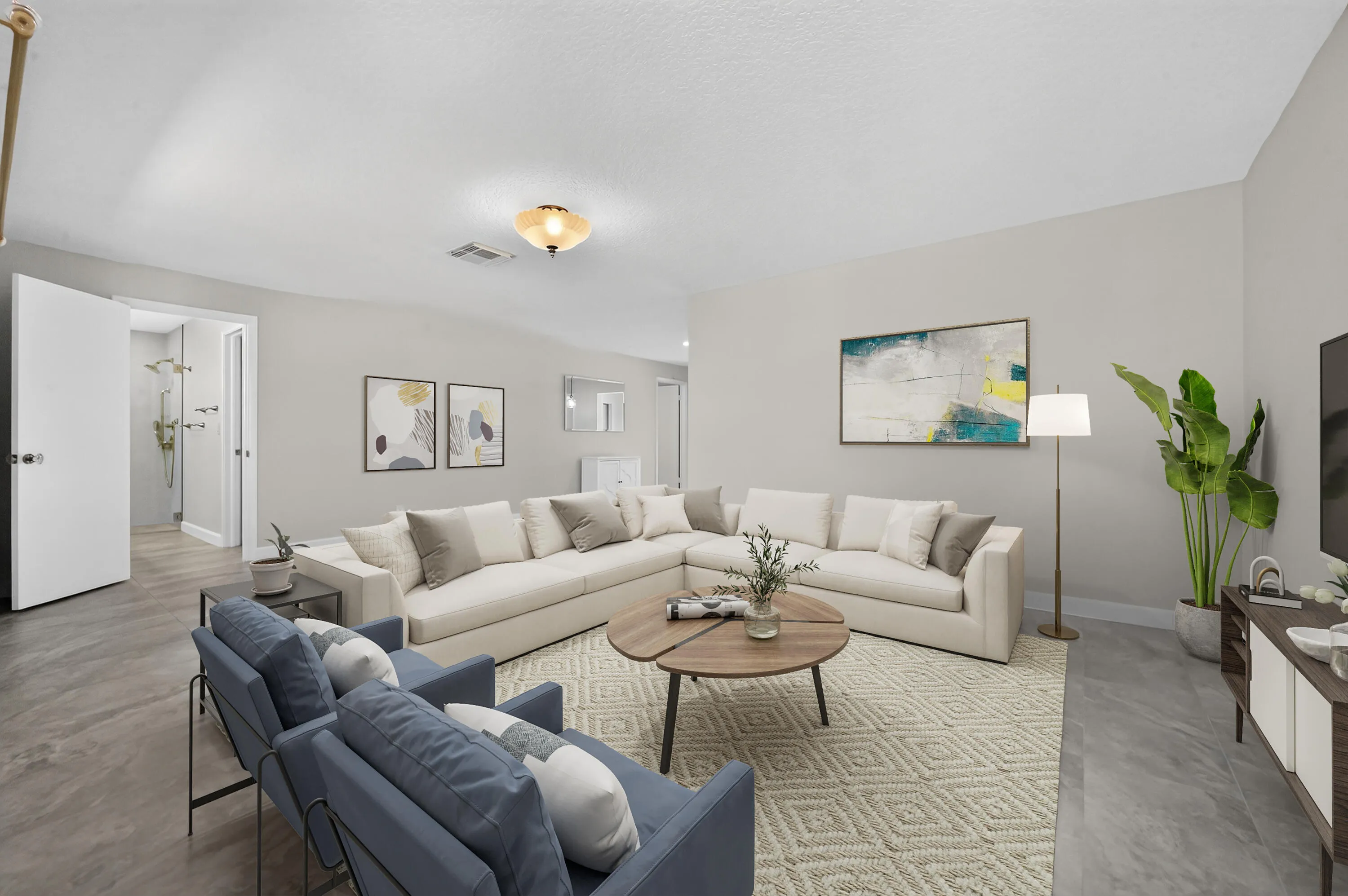 Living Room - VIRTUAL STAGING