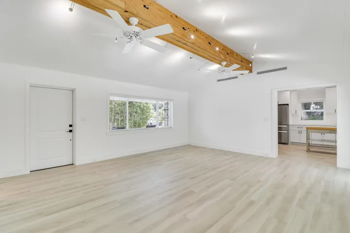 Great Room showing front door and kitche