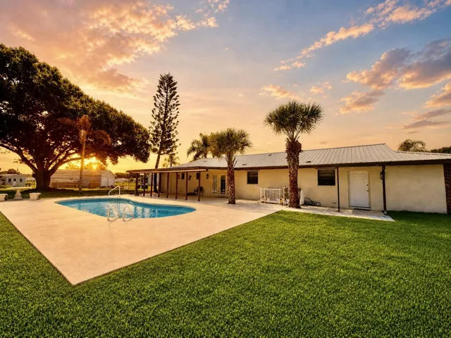 Pool with Sunset View