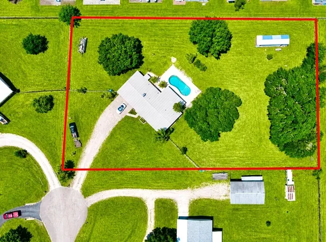 Aerial looking down