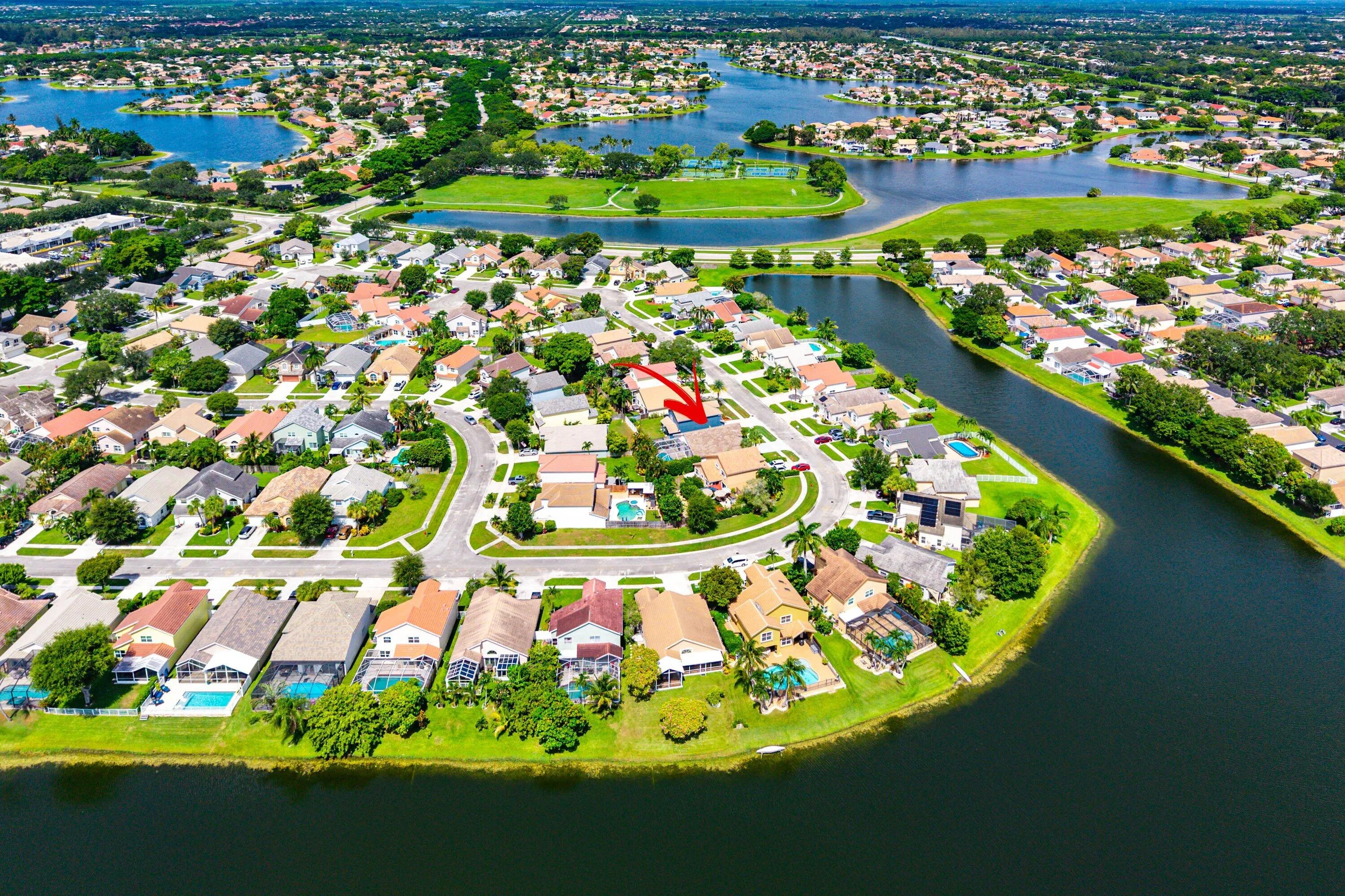 Aerial View of Home