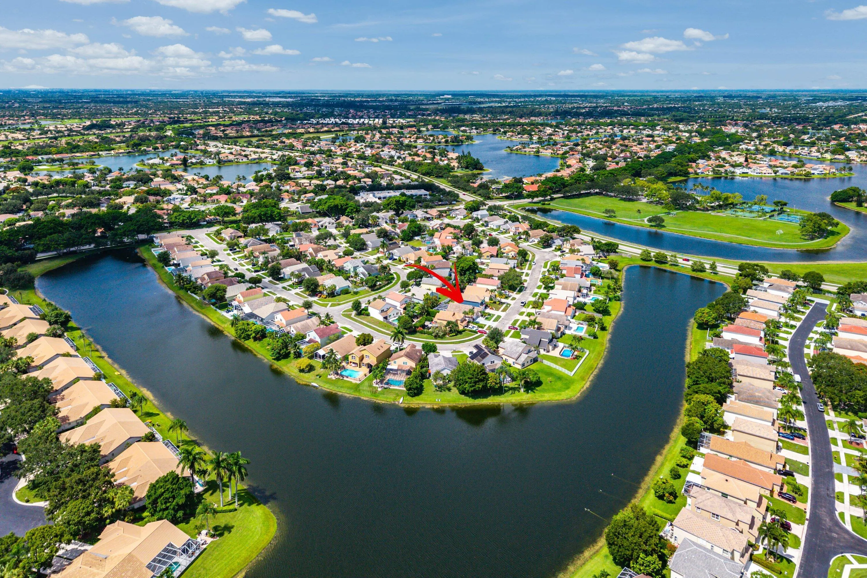 Aerial View of Home