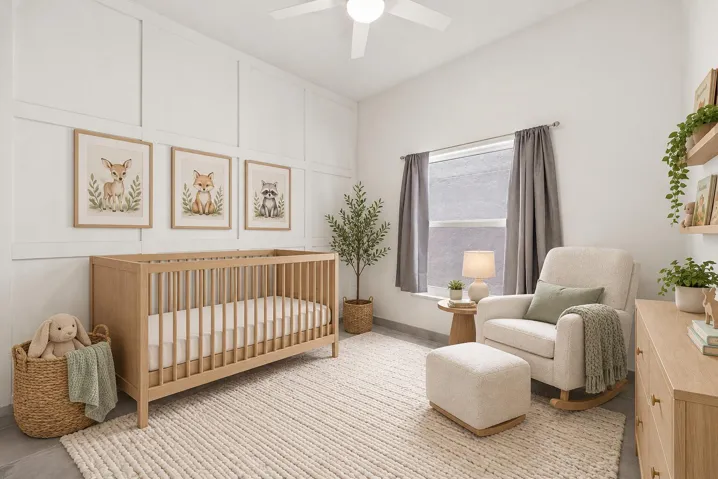 Virtually Staged as a baby's room