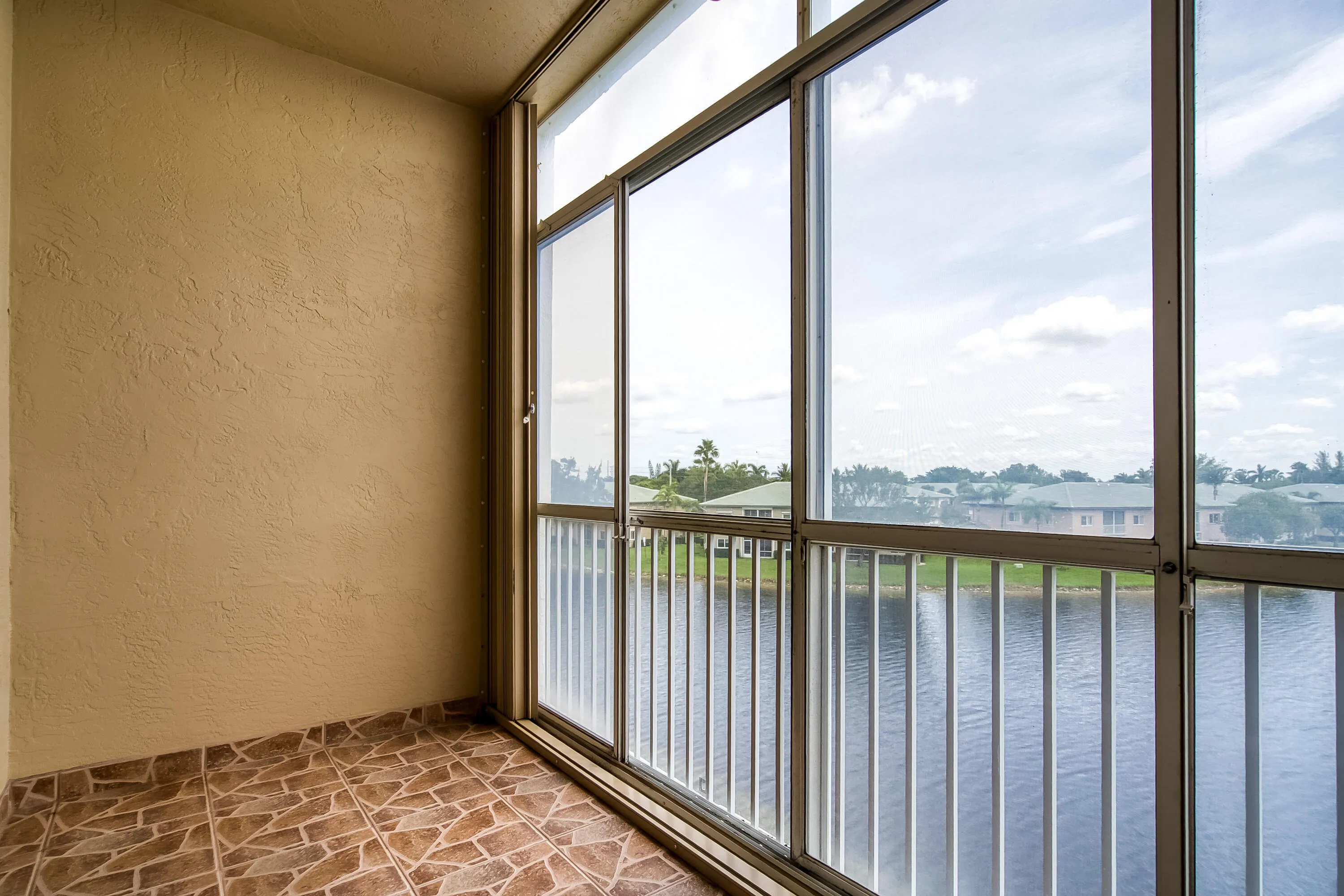 Screened patio and plexiglass enclosed