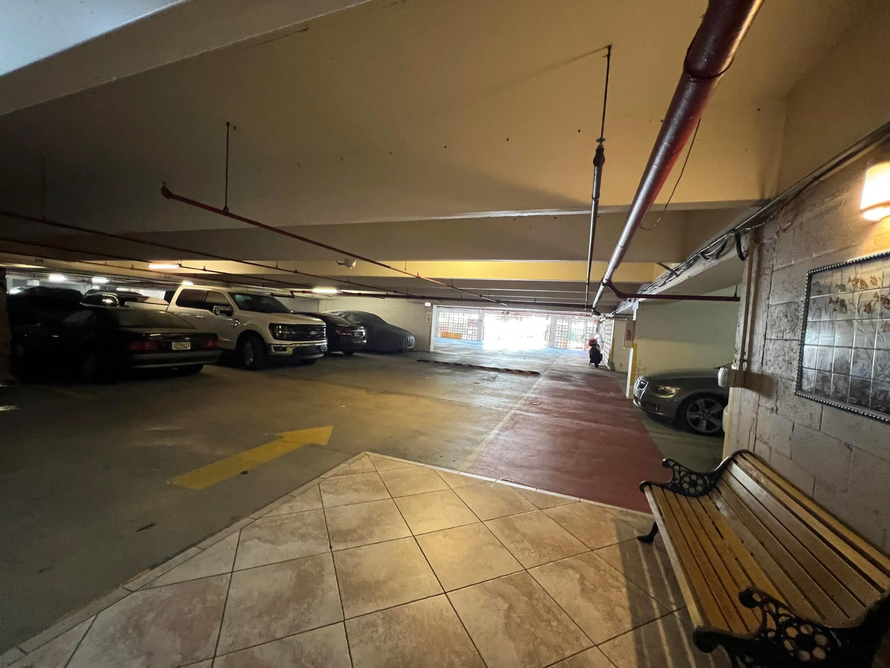 Garage, parking in main floor near the exit