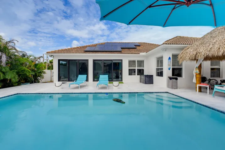 Rear deck and pool