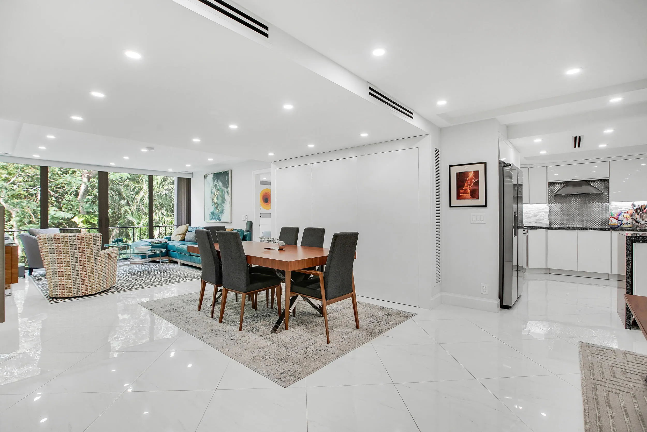 Living, Dining and Kitchen