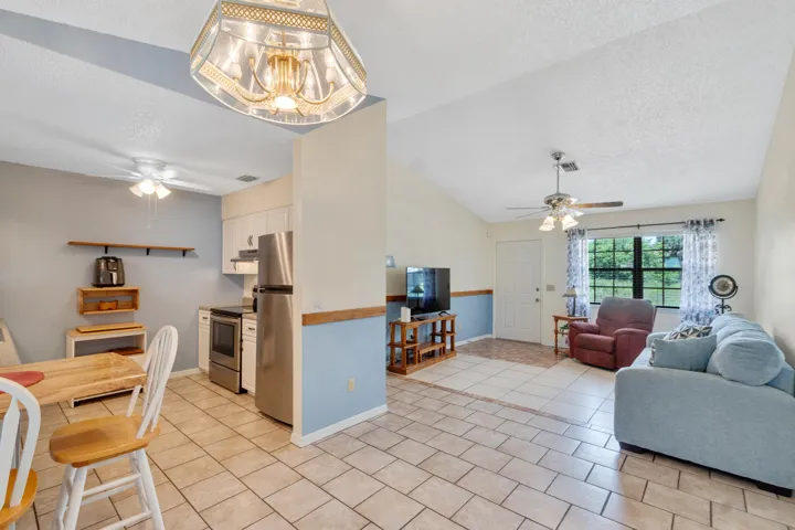 Living room from dining area.