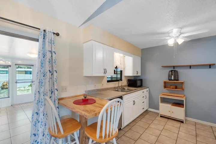 Kitchen from dining area