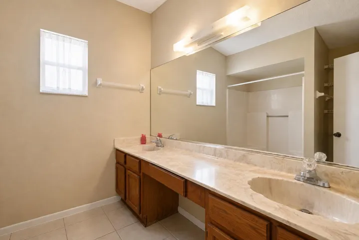 primary bath with walk in shower