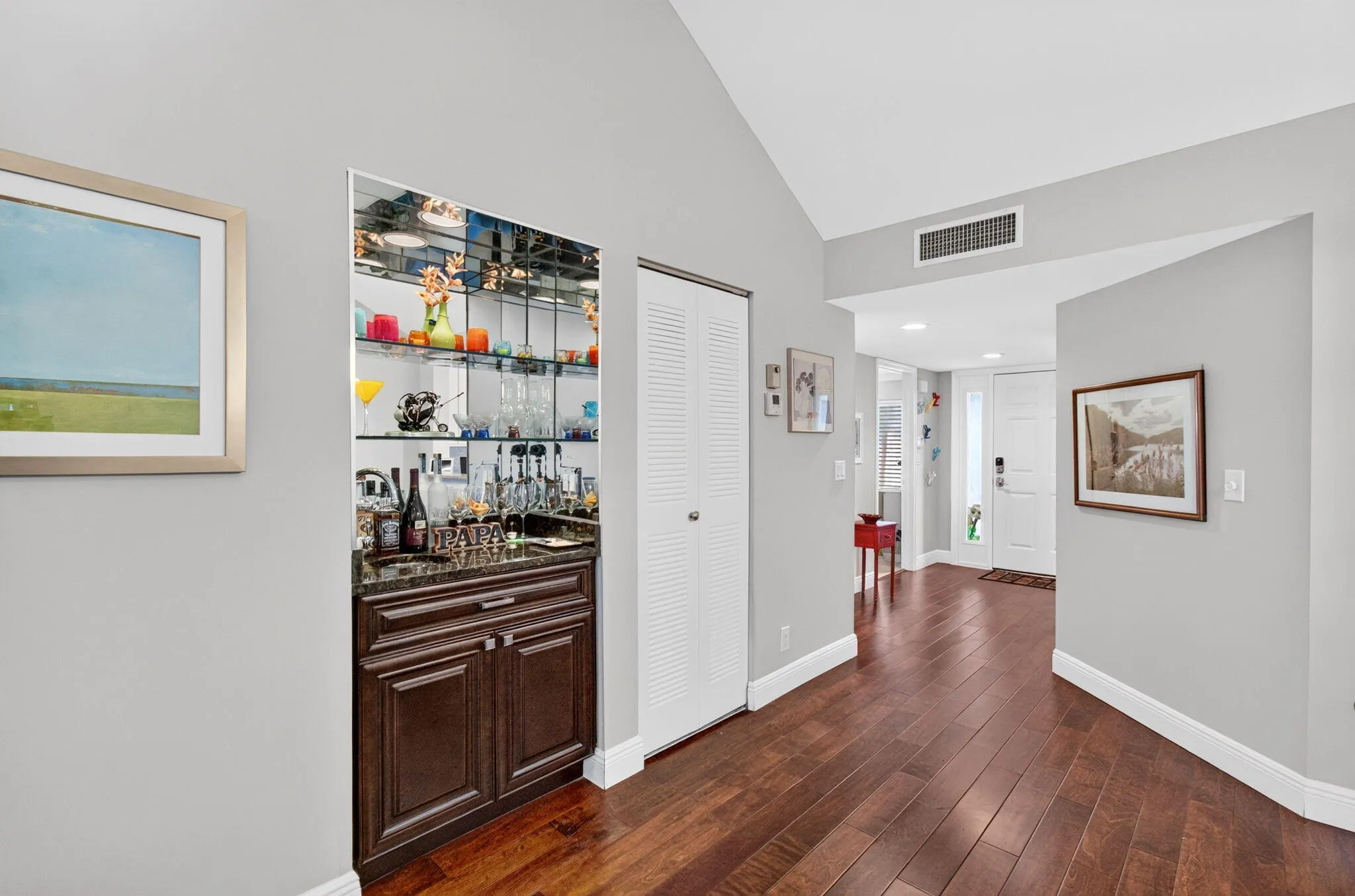 Niche Across from Dining Room Table