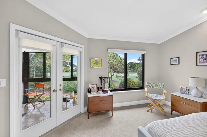 with Double French Doors to Patio / Balcony