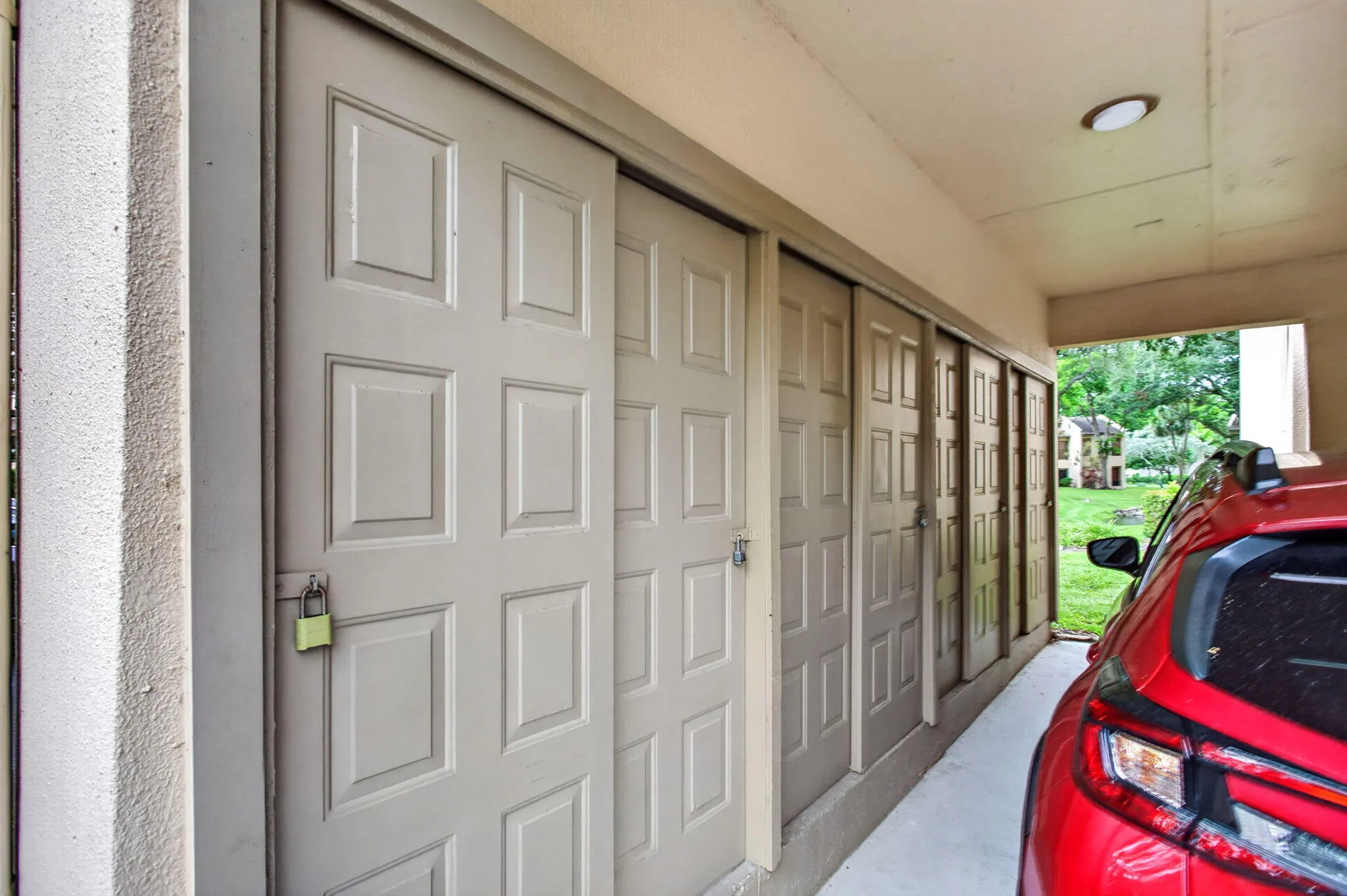 STORAGE LOCKER AT CARPORT