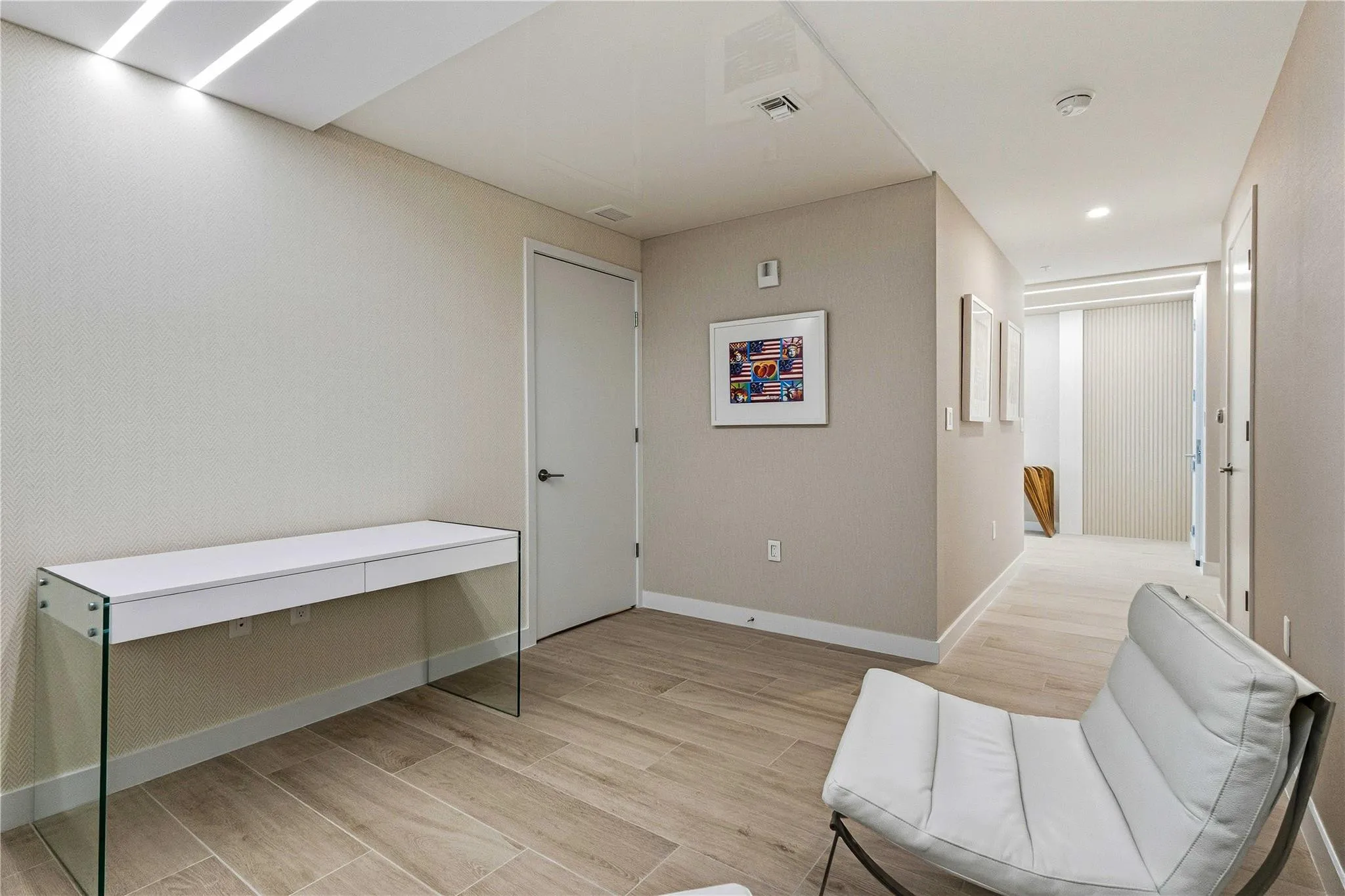 Den, sleeper sofa optional