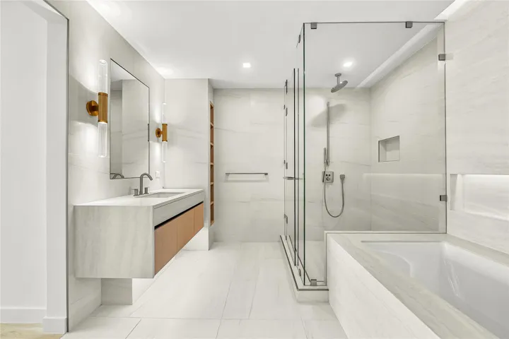 Separate Tub & Shower.
