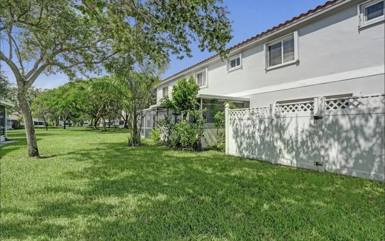 Green space in rear of home