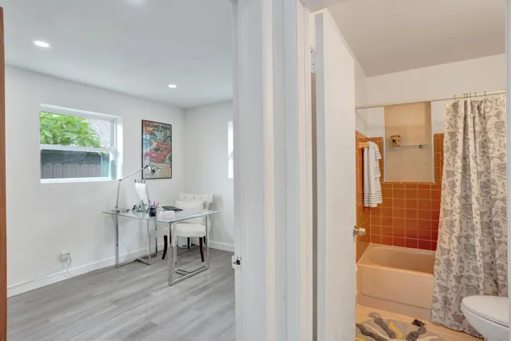 2nd bath & 3rd bedroom (currently used as den)