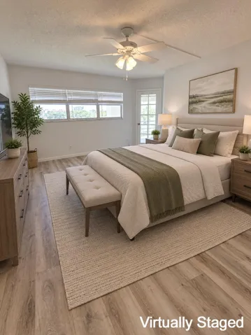 Master Bedroom Virtually Stagged