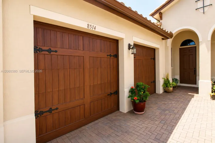 2 separate garage doors