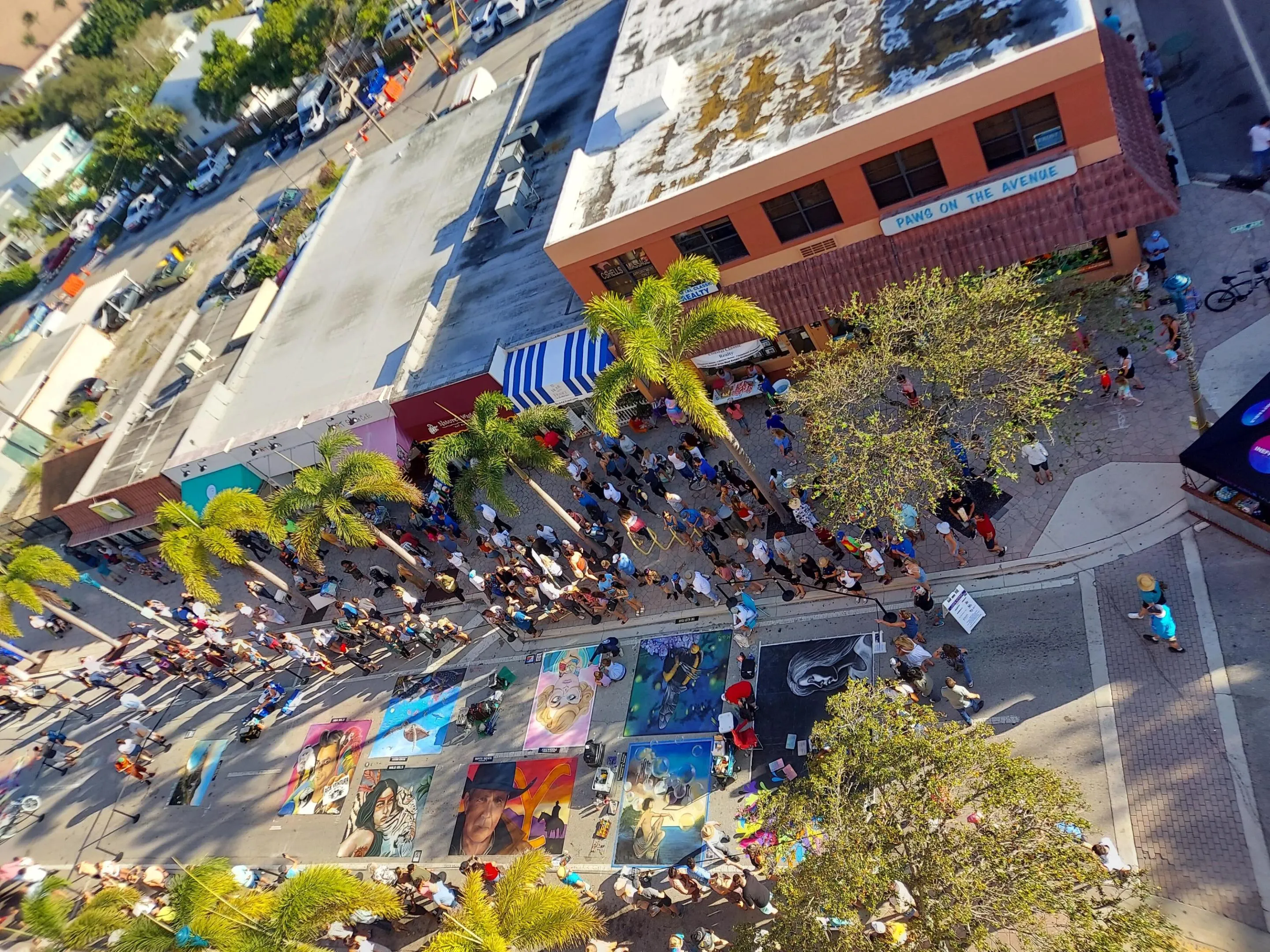 Aerial Street Painting Fest