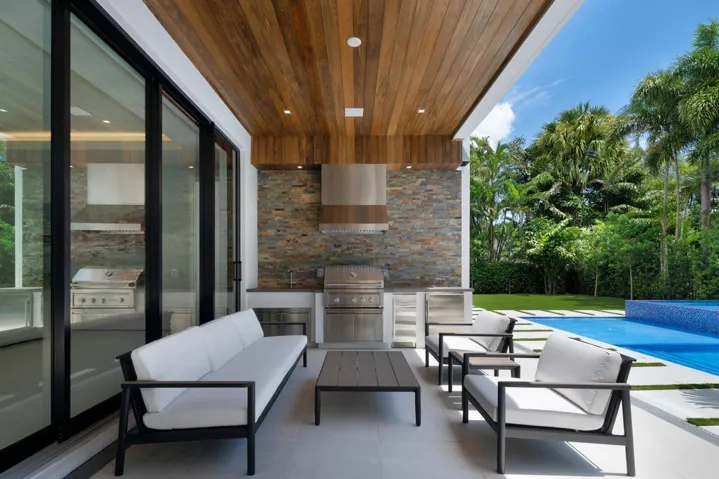 Patio and summer kitchen