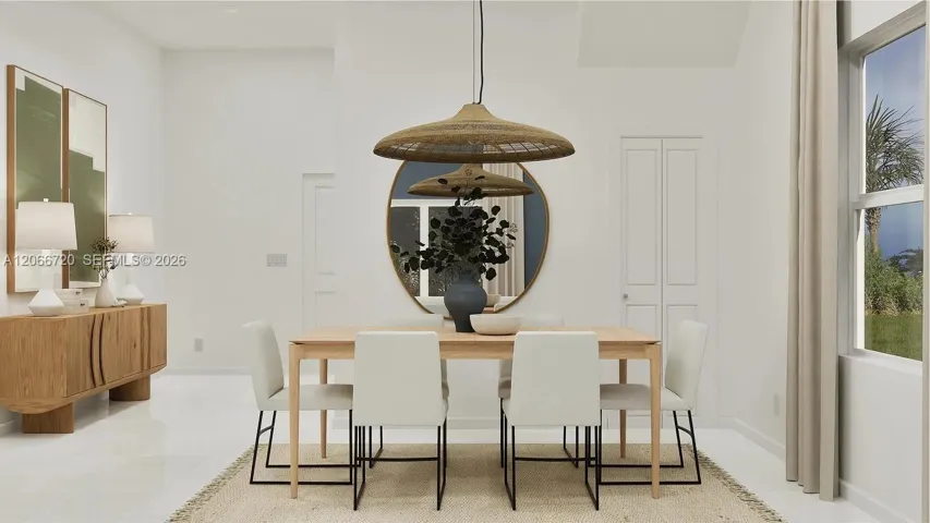 The Great Room has ample space to accommodate a dining table set-up, as it’s shown here.