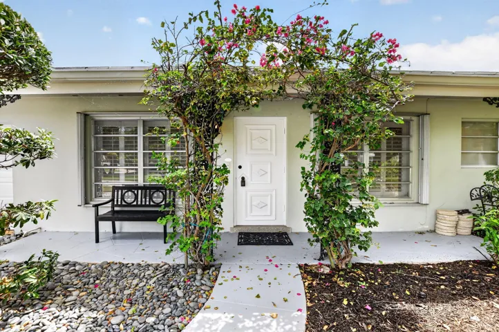 Entrance with covered porch