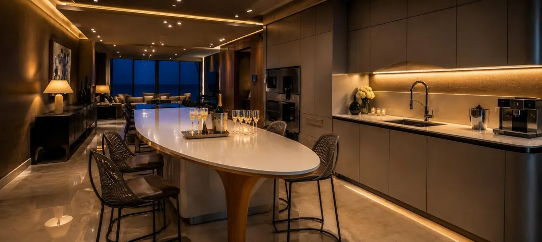 Warm Evening Luxury Kitchen