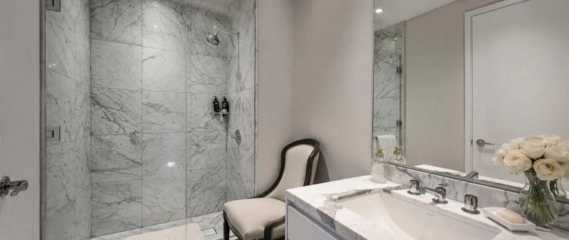 Third Bath Luxury Marble Bathroom Retrea