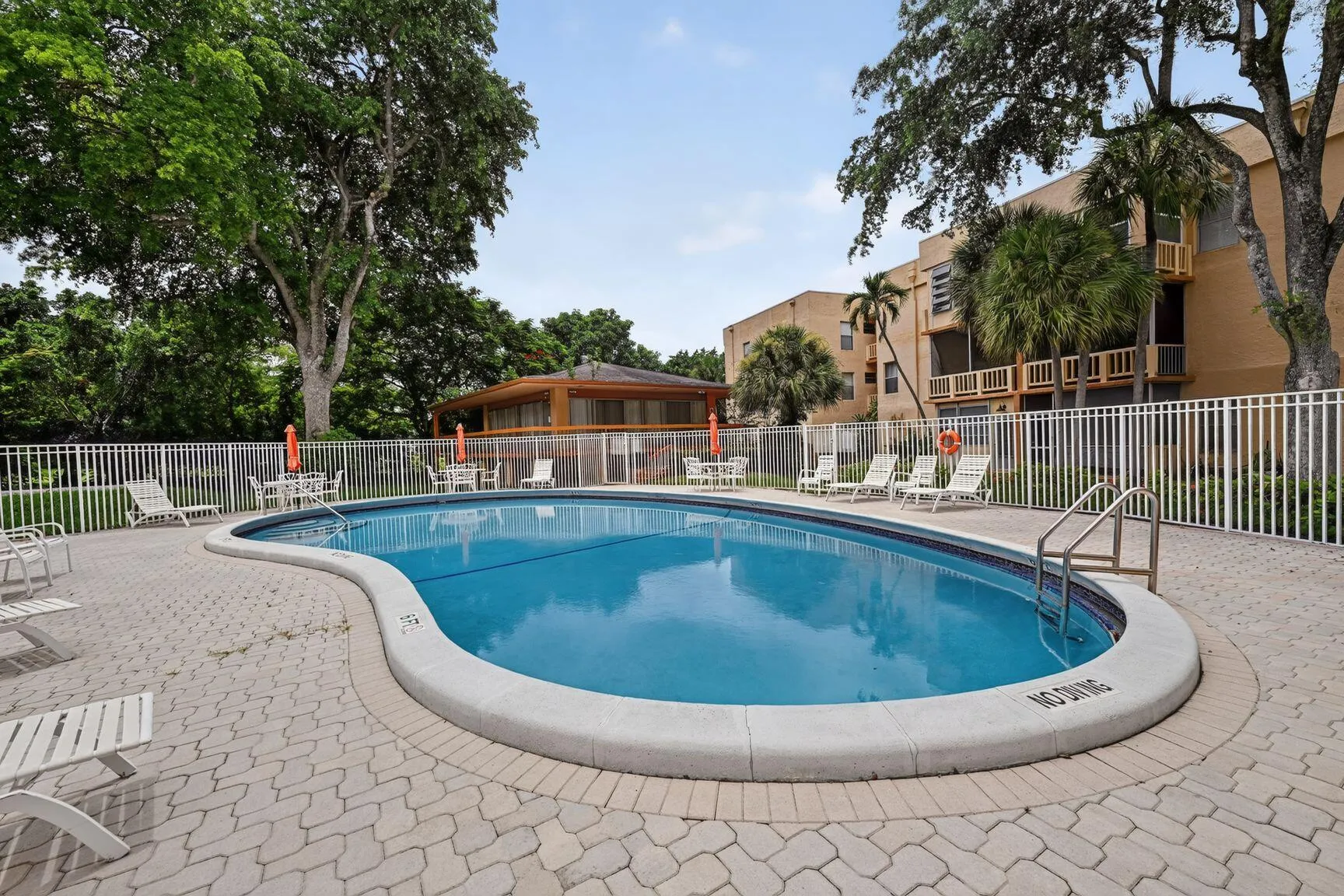 Swimming pool for residents.