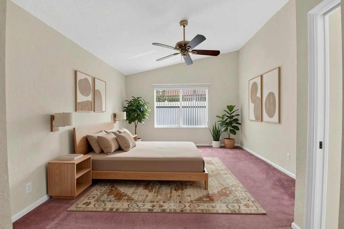 Primary Bedroom Virtually Staged